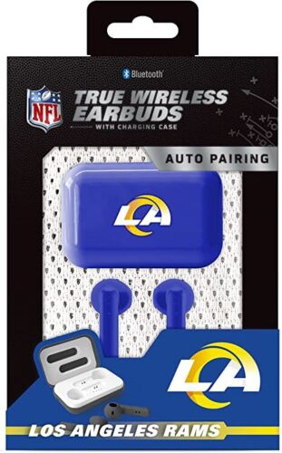 SOAR NFL Bluetooth True Wireless Earbuds with Charging Case Los Angeles Rams