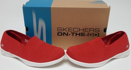 Skechers Go Step Lite Striking Size 9.5 W WIDE EU 39.5 Women's Slip-On Shoes Red