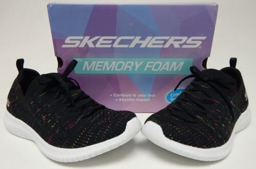 Skechers Ultra Flex Pop Sensation Size 7.5 M EU 37.5 Women's Running Shoes Black