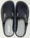 Alegria Classic Size 9.5-10 W WIDE EU 40 Women's Leather Mules Slide Shoes Croco