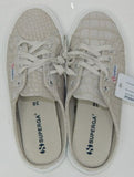 Superga 2402 FAUX CROCO Size US 7.5 M EU 38 Women's Slip-On Shoes Taupe S2115QW