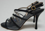 Louise et Cie Nabila Size US 6 M EU 36.5 Women's Leather Stiletto Sandals Black