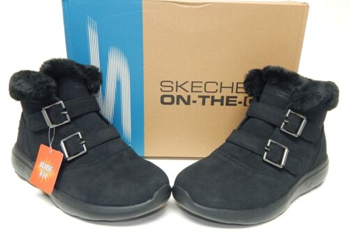 Skechers On The Go City 2 Winter Fling Sz 8.5 W WIDE EU 38.5 Women's Suede Boots