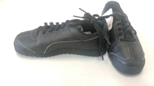 Puma Roma Basic Size US 1 M (Y) Little Kids Boy Girl Unisex Casual Sneaker Black