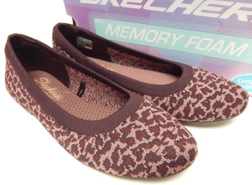Skechers Cleo Round Wild Mood Size US 8 M EU 38 Women's Flat Shoes Burgundy/Pink