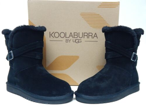 Koolaburra by UGG Delene Short Sz 11 M EU 42 Women's Suede Booties Black 1121504