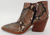 Vince Camuto Grendan Sz US 5 M EU 35 Women's Leather Ankle Boots Cheyenne Snake