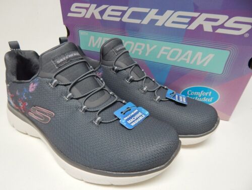 Skechers Summits Love Rain Sz US 9 M EU 39 Women's Slip-On Shoes Charcoal 149488