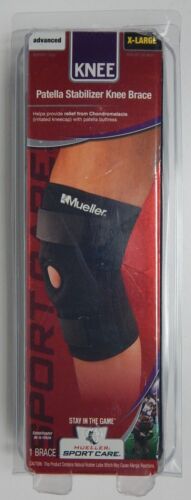 Mueller Sports Adult Size XL Medicine Patella Stabilizer Knee Brace Black