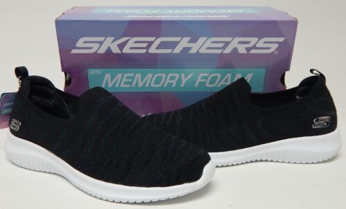 Skechers Ultra Flex Wild Eye Size US 9 M EU 39 Women's Slip-On Shoes 149353/BKW