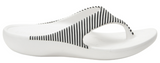 Alegria Ode Size EU 41 M (US 10.5-11) Women's Slide Thong Sandals Black Stripes