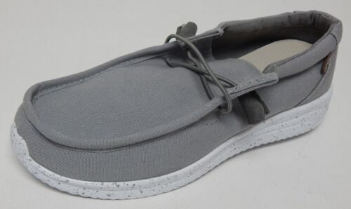 Apres by Lamo Paula Sz 8 M EU 39 Women's Slip-On Canvas Shoes Light Gray MU2035