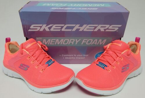 Skechers Flex Appeal 4.0 Elegant Ways Sz 9.5 M EU 39.5 Women's Running Shoe Neon