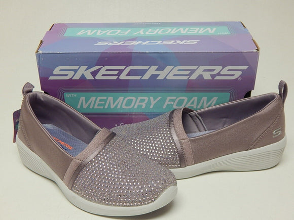 Skechers Arya Sparkle Size US 7 M EU 37 Women's Slip-On Fashion Shoes Lavender