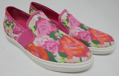 Isaac Mizrahi Live! Daphney Size 11 M Women's Sneakers Slip-On Shoes Pink Floral