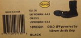 Vibram Oslo WP Arctic Grip Size US 5-5.5 M EU 36 Women's Mid Boots Black 18WCG01