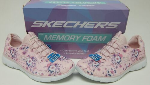 Skechers Summits Calm Harmony Sz US 8 M EU 38 Women's Slip-On Shoes Pink/Purple