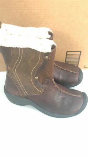 Keen Chester Size US 6 M EU 36 Women's WP Leather Fleece Sherpa Lined Snow Boots