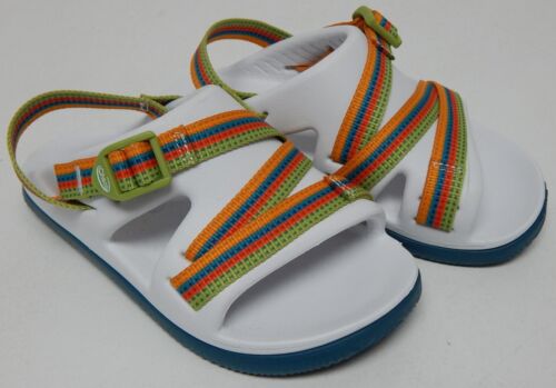 Chaco Chillos Sport Sz 1 M (Y) EU 32 Little Kids Unisex Sandals White JCH180366
