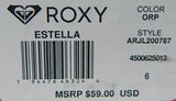 Roxy Estella Size 6 M EU 36 Women's Leather Espadrille Slide Sandals Orange Peel