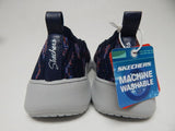 Skechers Seager Cup My Impression Sz 8.5 W WIDE EU 38.5 Womens Slip-On Shoe Navy