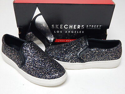 Skechers Goldie Glitz & Bitz Size US 7 M EU 37 Women's Slip-On Shoes Black 74276