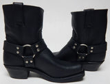 Frye Harness 8R Sz US 6.5 M Women's Leather Pull On Ankle Boots Black 347455-BLK