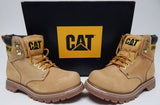 CAT Caterpillar Second Shift Sz US 8.5 M EU 41.5 Men's Leather Work Boots Honey