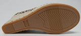 TOMS Michelle Size 5.5 M EU 36 Women's Espadrille Wedge Open Toe Sandals Cheetah