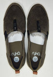 Ryka Vivvi Size US 8 M EU 38 Women's Lifestyle Slip-On Shoes w/ Zip Detail Olive