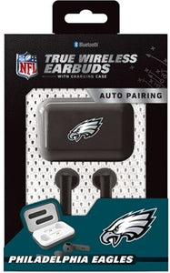 SOAR NFL Bluetooth True Wireless Earbuds with Charging Case Philadelphia Eagles