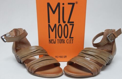 Miz Mooz Cassie Size EU 39 W WIDE (US 8.5-9) Women Leather Strappy Sandals Wheat