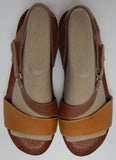 Pikolinos Mahon Sz EU 38 M (US 8-8.5) Women's Leather Cross Strap Sandals Honey