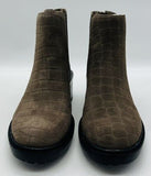 Vince Camuto Kelivena Sz 9 W WIDE Women's Suede Croco Chelsea Ankle Boots Sable - Texas Shoe Shop