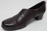 Clarks Un Damson Adele Size 12 N NARROW EU 44 Women's Leather Slip-On Pump Brown