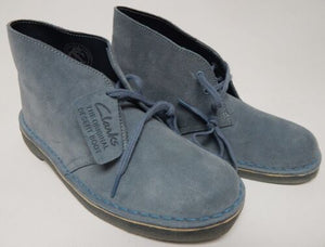 Clarks Desert Boot Size US 7 M EU 37.5 Women's Suede Chukka Boots Blue Gray