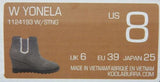 Koolaburra by UGG Yonela Size US 8 M EU 39 Women's Suede Wedge Boots Stone Grey