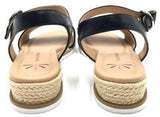 Isaac Mizrahi Live Cassidy Sz 8.5 M Women's Low Espadrille Wedge Strappy Sandals