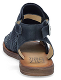 Miz Mooz Fifi Size EU 39 W WIDE (US 8.5-9) Women's Studded Leather Sandals Black