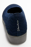 Skechers Cleo Flex Wedge New Days Size US 9 M EU 39 Women's Slip-On Shoes Navy