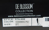 De Blossom Pita-60W Sz US 6.5 M Women's Wide Calf Knee High Riding Boots Cognac