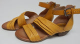 Miz Mooz Cassie Size EU 39 W WIDE (US 8.5-9) Women's Leather Sandals Marigold