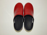 Bjork Size EU 41 (US 9.5 - 10) Women's Patent Leather Clogs Red / Black - Texas Shoe Shop