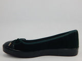 Isaac Mizrahi Live! Rakel2 Sz US 8 M Women's Velvet Patent Leather Slip-On Flats