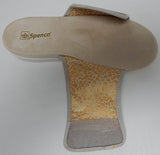Spenco Charlotte Sz US 5.5 M EU 35.5 Women's Suede Adjustable Slide Sandals Gray