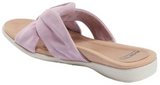 Earth Alder Aida Sz US 10 M EU 42 Women's Suede Knot Detail Slide Sandals Lilac - Texas Shoe Shop