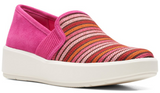 Clarks Layton Petal Size US 5.5 M EU 35.5 Women's Slip-On Shoes Fuchsia Interest