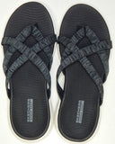 Skechers On-The-Go 600 Dainty Size 6 M EU 36 Women's Strappy Sandals 140285/BKGY