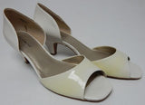 Bandolino Primacera Size 10.5 M Women's Open Toe Kitten Heel D'Orsay Pump White
