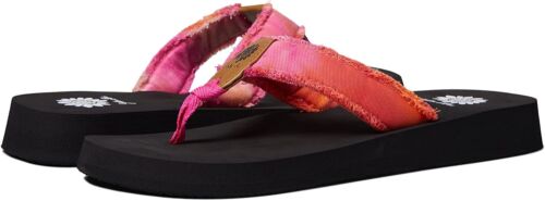 Yellow Box Aretha Size US 8.5 M Women's Casual Thong T-Strap Slide Sandals Pink